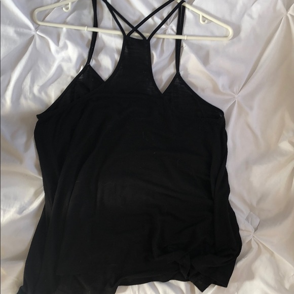 American Eagle Thin Black Tank - Picture 2 of 3